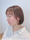 大人可愛いナチュラルボブヘア/20代/30代/ナチュラル韓国ボブ