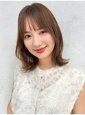 大人ボブくびれボブシースルーバング外ハネボブ切りっぱなしボブ