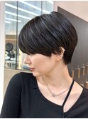 グランマッシュ/細めハイライト/ショート/白髪ぼかし/小顔/横浜