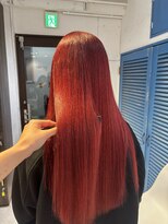アジールヘア 池袋東口店(agir hair)&nbsp;ケアブリーチハイトーン高発色ワインレッドカラー池袋