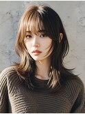 ショートボブシースルーマッシュウルフカットショートヘアボブ