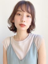 トゥーナ 表参道(tona)&nbsp;ミディアムレイヤー、外ハネボブ、グレージュ、脱白髪染め☆