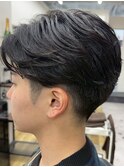 MEN'S HAIR/ブルーブラック/フェザーパーマ/錦糸町