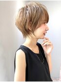 【30代40代50代】ハイトーンショート/ふんわりショート