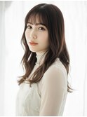 学生20代30代◎前髪あり清楚系ニュアンスウェーブロング越谷