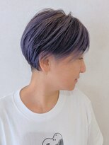 エンクス 天王町店(enx)&nbsp;ダークパープル/ナチュラルショート/夏のヘアアレンジ天王町HA71