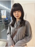 20代30代40代　グレージュ/ハッシュカット/ミディアムヘア