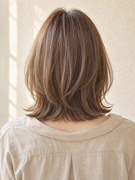 アーサス ヘアー デザイン 川崎店(Ursus hair Design by HEADLIGHT) 大人くびれミディレイヤー小顔顔周りウルフミルクブラウン