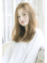 ロンド レグリーズ 立川(Lond leglise)&nbsp;ミディアムレイヤー/くびれヘア/グレージュ/フェイスレイヤー