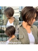 前下がりハンサムショートレイヤー