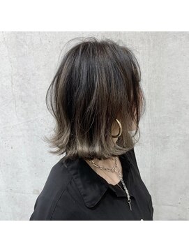 オーク あざみ野(OAK) 逆バレイヤージュ×グレージュ20代/30代/40代【OAKあざみ野】