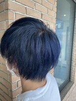 サロンドミルク 原宿(salon de MiLK) メンズもお洒落に派手髪で遊びましょ！サマーブルー