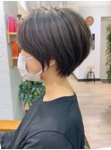 絶壁解消×白髪染めイルミナカラー×ひし形くびれショート永田