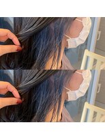 ヘアアトリエコモノ(hair l'atelier KoMoNo) #インナーカラー×ダークシルバーネイビー