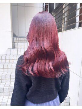 フラム 渋谷(flamme) ブリーチなし◇ボルドーカラー◇