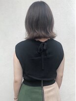 フロート 小阪店(float) グレージュ_マロンベージュ Aラインボブ かきあげ