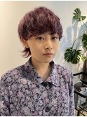 ショートウルフ ラベンダーカラー