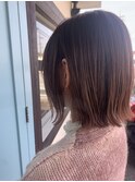 暖色カラー×切りっぱなし