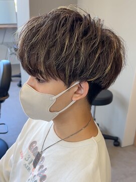 エルマーク 梅田(L-MARK) マッシュスパイラルパーマツイストスパイラル波巻きメンズ