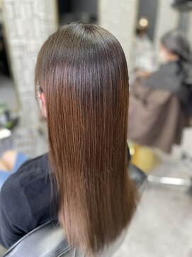 アローズ 久留米店(arose) 大人かわいいシースルーバングくせ毛風小顔カラー♪20代30代40代