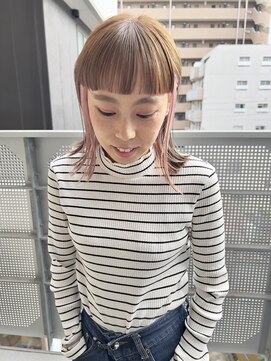 チュダック(ChuDuck) 韓国風《インナーピンク》ハイトーン/ケアブリーチ/ダブルカラー