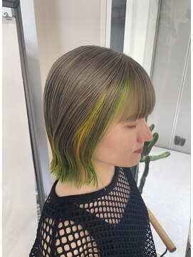 オンザ(ONTHE) milk tea × neon green × neon yellow