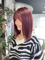 ヘアーアンドメイク ビス(HAIR&MAKE bis) ラベンダーピンクカラー【中西思実】