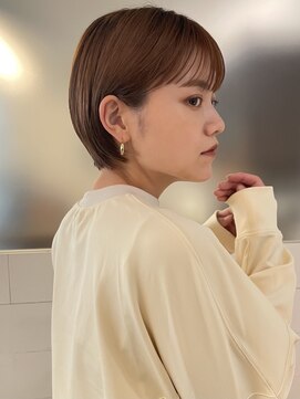 トリコ 柏(tricot) 大人可愛い/丸みショート/ショートボブ/切りっぱなしボブ/小顔