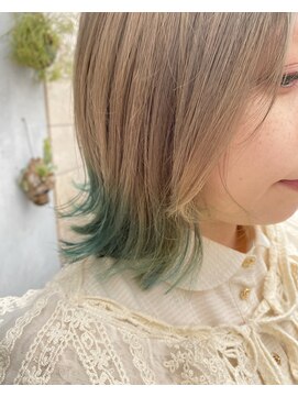 ジーナ 天王寺(Zina) 【Zina 天王寺】裾カラーグリーン【山田】