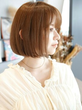 エムスラッシュ 横浜元町店(M.SLASH) ■ミディアムボブ/ピンクグラデーション/前下がりボブ元町3-4