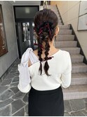 【新潟/古町】ライブセット ヘアセット 編みおろし