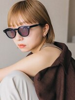 ミット バイ ツリー 吉祥寺(mit by tree) ホワイトブロンドブリーチ切りっぱなしボブミルクティ-カラー