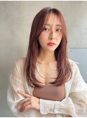 ACE 横浜 ピンクブラウン×ロングレイヤー