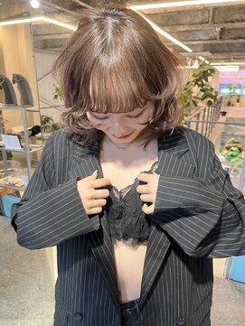 天神美容室 【KASUMI天神美容室】グレージュ×海外レイヤー