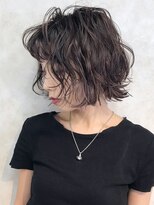 外ハネボブミディアムボブショート美髪_ba235091