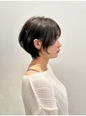 乾かすだけでキマる髪/ナチュラル黒髪ショートヘア