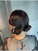 【ツインお団子】結婚式/浴衣/着付/銀座/ヘアセット/アレンジ