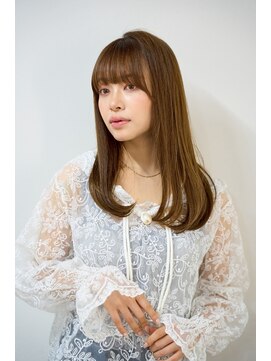 ルクスバイアフィナー(Luxo by Afinar) ワンカール/セミロング/シアーベージュ