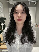 テクネ 天神大名(techne)&nbsp;天神大名顔周りレイヤーカットミディアムボブタッセルボブパーマ