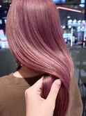 【Vicky指名】ブリーチ春カラーくすみラベンダーピンク登戸