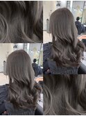 ブリーチなしダブルカラーで作るアッシュグレージュ♪