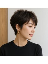 スープレックス ヘアーデザイン(SOUPREX HAIR DESIGN)&nbsp;美フォルム大人女性のショートボブ　20代 30代 40代 50代 60代