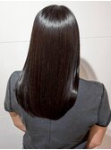 艶髪 20代 ダークブラック 髪質改善トリートメント ロング 暗髪