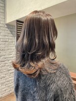 エルサフィロ ヨドヤバシ(el zafiro yodoyabashi) レイヤースタイル ブラウンベージュ