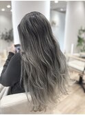 シルバー系エアタッチバレイヤージュ
