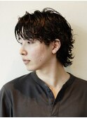 グランジパーマメンズパーマメンズミディアムメンズカット理容室