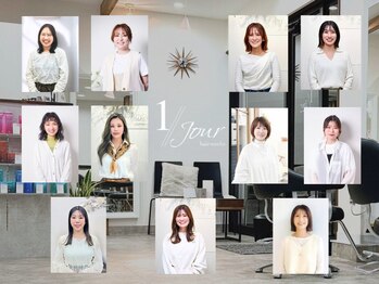 アンジュールヘアーワークス(1//jour hairworks)の写真/女性スタイリストだから話せる悩み、同世代だから出来る共感をワンオペ対応でしっかり解決します◎