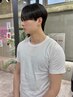 《リピート》★韓国メンズ★【韓国風曲がる縮毛矯正】 縮毛矯正+カット
