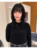 大人可愛い20代30代40代顔まわりレイヤー小顔ウルフレイヤーボブ