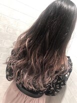 アース 常盤平店(HAIR & MAKE EARTH)&nbsp;【艶カラー×ゆるふわ巻き】透明感たっぷりの大人可愛いヘア